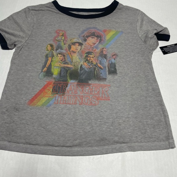 Stranger Things Graphic Ringer T-Shirt – Netflix Retro 80s Style Tee size s - Picture 4 of 12
